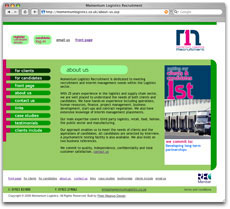 Momentum Logistics website