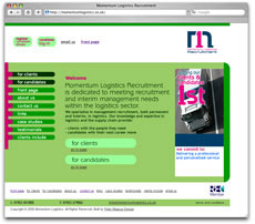 Momentum Logistics website